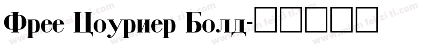 Free Courier Bold字体转换